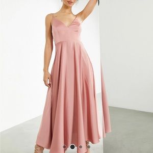 ASOS Blush Satin Dress